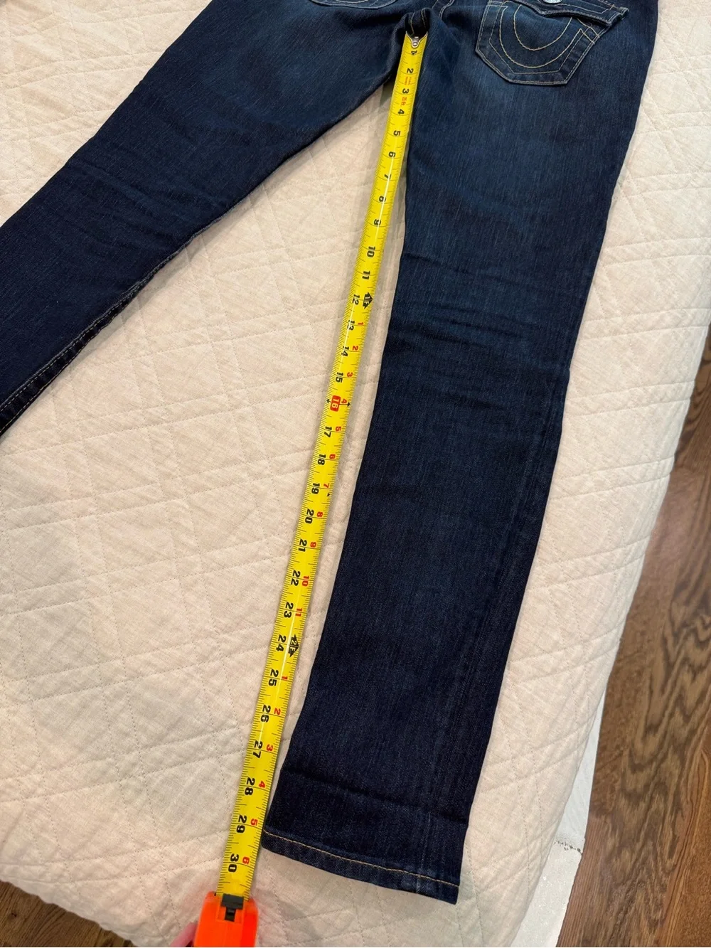 True Religion Dark Blue Women's Skinny Jeans Sz 27
